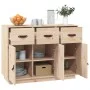 Sideboard aus massivem Kiefernholz, 100 x 40 x 75 cm von vidaXL, Sideboards - Ref: Foro24-820147, Preis: 132,39 €, Rabatt: %