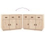 Solid pine wood sideboard 100x40x75 cm by vidaXL, Sideboards - Ref: Foro24-820147, Price: 138,09 €, Discount: %
