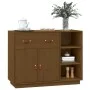 Honey brown solid pine wood sideboard 98.5x40x75 cm by vidaXL, Sideboards - Ref: Foro24-820140, Price: 148,91 €, Discount: %