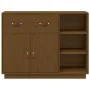 Honey brown solid pine wood sideboard 98.5x40x75 cm by vidaXL, Sideboards - Ref: Foro24-820140, Price: 148,91 €, Discount: %
