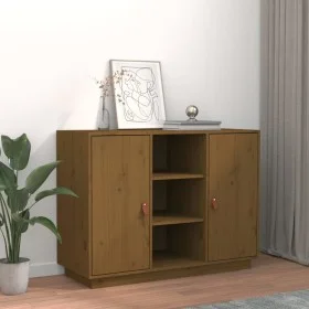 Honigbraunes Sideboard aus massivem Kiefernholz, 100 x 40 x 75 cm von vidaXL, Sideboards - Ref: Foro24-820135, Preis: 109,37 ...