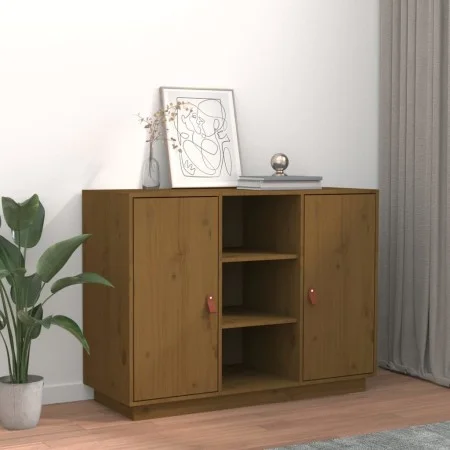 Honigbraunes Sideboard aus massivem Kiefernholz, 100 x 40 x 75 cm von vidaXL, Sideboards - Ref: Foro24-820135, Preis: 109,37 ...