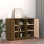 Aparador de madera maciza de pino marrón miel 100x40x75 cm de vidaXL, Aparadores - Ref: Foro24-820135, Precio: 109,37 €, Desc...