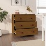 Honigbraunes Sideboard aus massiver Kiefer 80x40x75 cm von vidaXL, Sideboards - Ref: Foro24-820110, Preis: 94,33 €, Rabatt: %