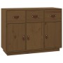 Solid pine wood sideboard in honey brown color, 100x40x75 cm by vidaXL, Sideboards - Ref: Foro24-820150, Price: 173,78 €, Dis...