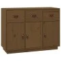 Solid pine wood sideboard in honey brown color, 100x40x75 cm by vidaXL, Sideboards - Ref: Foro24-820150, Price: 171,57 €, Dis...