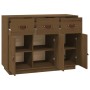 Solid pine wood sideboard in honey brown color, 100x40x75 cm by vidaXL, Sideboards - Ref: Foro24-820150, Price: 173,78 €, Dis...