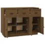 Solid pine wood sideboard in honey brown color, 100x40x75 cm by vidaXL, Sideboards - Ref: Foro24-820150, Price: 171,57 €, Dis...