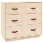 Sideboard aus massivem Kiefernholz, 80 x 40 x 75 cm von vidaXL, Sideboards - Ref: Foro24-820107, Preis: 109,37 €, Rabatt: %