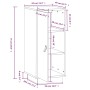 Sideboard aus massivem Kiefernholz 34x40x75 cm von vidaXL, Sideboards - Ref: Foro24-820112, Preis: 73,42 €, Rabatt: %