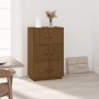 Honey brown solid pine wood sideboard 67x40x108.5 cm by vidaXL, Sideboards - Ref: Foro24-820175, Price: 118,75 €, Discount: %