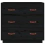 Sideboard aus massivem schwarzem Kiefernholz, 80 x 40 x 75 cm von vidaXL, Sideboards - Ref: Foro24-820111, Preis: 134,37 €, R...