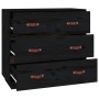 Aparador madera maciza de pino negro 80x40x75 cm de vidaXL, Aparadores - Ref: Foro24-820111, Precio: 135,96 €, Descuento: %