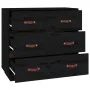 Aparador madera maciza de pino negro 80x40x75 cm de vidaXL, Aparadores - Ref: Foro24-820111, Precio: 134,37 €, Descuento: %