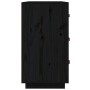 Solid black pine wood sideboard 80x40x75 cm by vidaXL, Sideboards - Ref: Foro24-820111, Price: 136,02 €, Discount: %