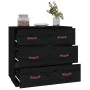Aparador madera maciza de pino negro 80x40x75 cm de vidaXL, Aparadores - Ref: Foro24-820111, Precio: 134,37 €, Descuento: %