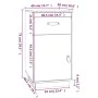 Schreibtischschrank aus massivem Kiefernholz 40x50x75 cm von vidaXL, Schließfächer und Lagerschränke - Ref: Foro24-820097, Pr...