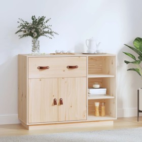 Sideboard aus massivem Kiefernholz, 98,5 x 40 x 75 cm von vidaXL, Sideboards - Ref: Foro24-820137, Preis: 125,91 €, Rabatt: %