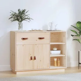 Sideboard aus massivem Kiefernholz, 98,5 x 40 x 75 cm von vidaXL, Sideboards - Ref: Foro24-820137, Preis: 123,67 €, Rabatt: %