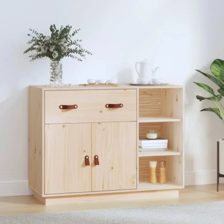 Sideboard aus massivem Kiefernholz, 98,5 x 40 x 75 cm von vidaXL, Sideboards - Ref: Foro24-820137, Preis: 123,67 €, Rabatt: %