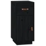 Solid black pine wood sideboard 34x40x75 cm by vidaXL, Sideboards - Ref: Foro24-820126, Price: 77,71 €, Discount: %