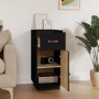 Sideboard aus massivem schwarzem Kiefernholz, 34 x 40 x 75 cm von vidaXL, Sideboards - Ref: Foro24-820126, Preis: 78,70 €, Ra...