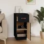 Sideboard aus massivem schwarzem Kiefernholz, 34 x 40 x 75 cm von vidaXL, Sideboards - Ref: Foro24-820126, Preis: 77,72 €, Ra...
