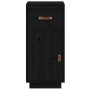 Solid black pine wood sideboard 34x40x75 cm by vidaXL, Sideboards - Ref: Foro24-820126, Price: 78,70 €, Discount: %