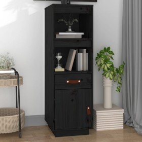 Aparador alto de madera maciza de pino negro 34x40x108,5 cm de vidaXL, Aparadores - Ref: Foro24-820156, Precio: 96,27 €, Desc...