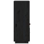 Aparador alto de madera maciza de pino negro 34x40x108,5 cm de vidaXL, Aparadores - Ref: Foro24-820156, Precio: 96,21 €, Desc...