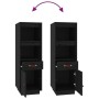 Aparador alto de madera maciza de pino negro 34x40x108,5 cm de vidaXL, Aparadores - Ref: Foro24-820156, Precio: 96,21 €, Desc...
