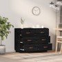 Aparador madera maciza de pino negro 100x40x75 cm
