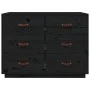 Anrichte Kiefer Massivholz schwarz 100x40x75 cm von vidaXL, Sideboards - Ref: Foro24-820146, Preis: 190,49 €, Rabatt: %