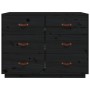 Aparador madera maciza de pino negro 100x40x75 cm