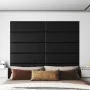 Wandpaneele 12 Stück schwarzes Kunstleder 90x30 cm 3,24 m² von vidaXL, Wandverkleidung - Ref: Foro24-343911, Preis: 92,12 €, ...