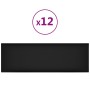 Wandpaneele 12 Stück schwarzes Kunstleder 90x30 cm 3,24 m² von vidaXL, Wandverkleidung - Ref: Foro24-343911, Preis: 93,85 €, ...