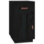 Schreibtischschrank aus massivem schwarzem Kiefernholz, 40 x 50 x 75 cm von vidaXL, Schließfächer und Lagerschränke - Ref: Fo...