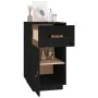 Schreibtischschrank aus massivem schwarzem Kiefernholz, 40 x 50 x 75 cm von vidaXL, Schließfächer und Lagerschränke - Ref: Fo...