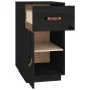 Schreibtischschrank aus massivem schwarzem Kiefernholz, 40 x 50 x 75 cm von vidaXL, Schließfächer und Lagerschränke - Ref: Fo...