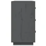 Aparador madera maciza de pino gris 80x40x75 cm de vidaXL, Aparadores - Ref: Foro24-820109, Precio: 134,29 €, Descuento: %
