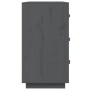 Solid gray pine wood sideboard 80x40x75 cm by vidaXL, Sideboards - Ref: Foro24-820109, Price: 135,96 €, Discount: %