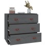 Solid gray pine wood sideboard 80x40x75 cm by vidaXL, Sideboards - Ref: Foro24-820109, Price: 135,96 €, Discount: %