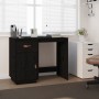 Schreibtisch aus massivem Kiefernholz schwarz 95x50x75 cm von vidaXL, Schreibtische - Ref: Foro24-820106, Preis: 142,83 €, Ra...