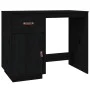 Schreibtisch aus massivem Kiefernholz schwarz 95x50x75 cm von vidaXL, Schreibtische - Ref: Foro24-820106, Preis: 140,74 €, Ra...