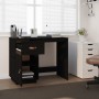 Schreibtisch aus massivem Kiefernholz schwarz 95x50x75 cm von vidaXL, Schreibtische - Ref: Foro24-820106, Preis: 142,83 €, Ra...