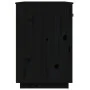 Schreibtisch aus massivem Kiefernholz schwarz 95x50x75 cm von vidaXL, Schreibtische - Ref: Foro24-820106, Preis: 140,74 €, Ra...