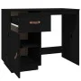 Schreibtisch aus massivem Kiefernholz schwarz 95x50x75 cm von vidaXL, Schreibtische - Ref: Foro24-820106, Preis: 140,74 €, Ra...