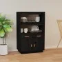 Solid black pine wood sideboard 67x40x108.5 cm by vidaXL, Sideboards - Ref: Foro24-820161, Price: 119,72 €, Discount: %