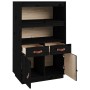 Aparador de madera maciza de pino negro 67x40x108,5 cm de vidaXL, Aparadores - Ref: Foro24-820161, Precio: 120,93 €, Descuent...
