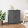Solid gray pine wood sideboard 65.5x40x75 cm by vidaXL, Sideboards - Ref: Foro24-820119, Price: 107,62 €, Discount: %